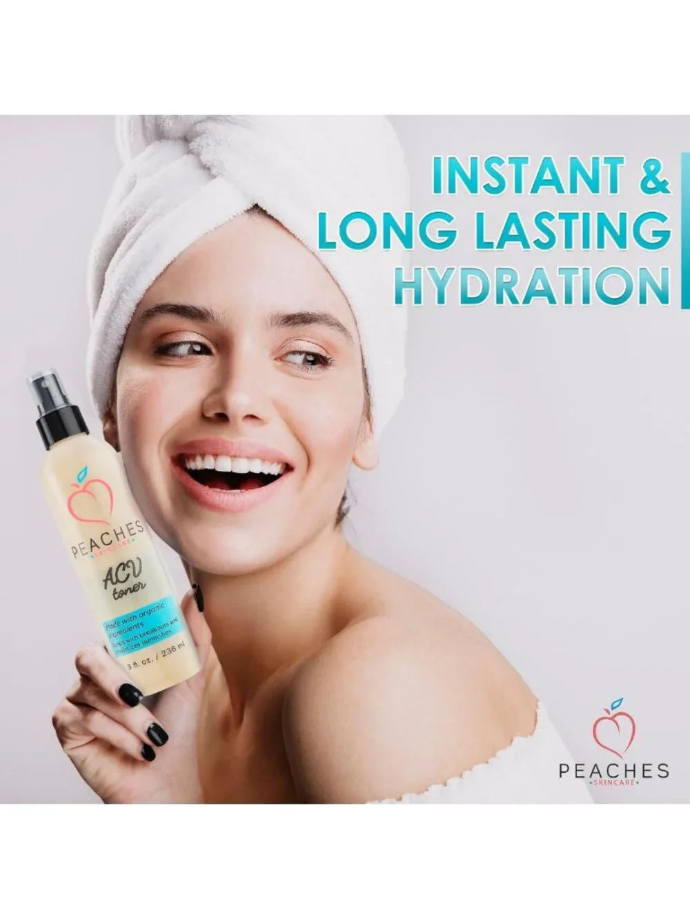 Vegan Apple Cider Vinegar Face Toner with Citrus Extracts - 8 oz Exfoliating